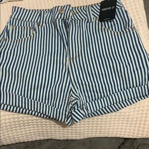 Pinstripe Shorts